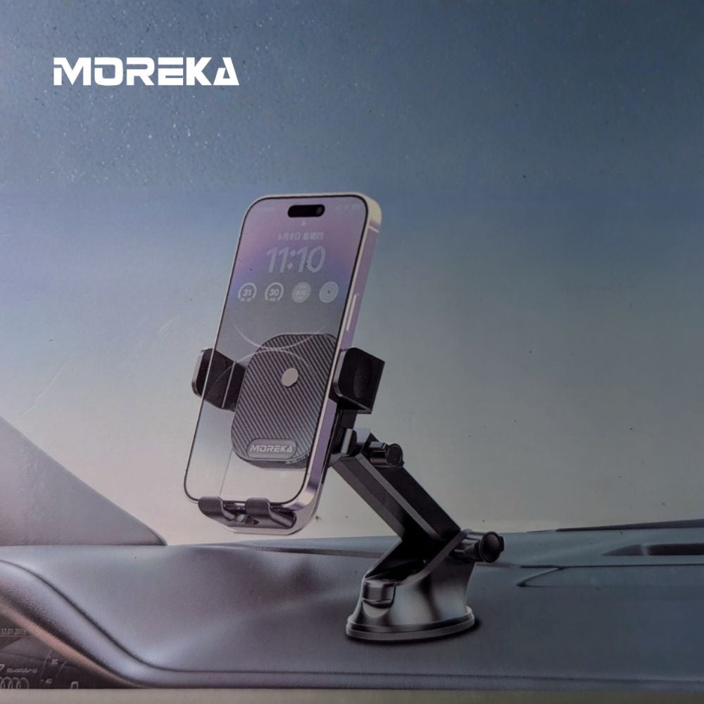 Soporte Automóvil Giratorio con ventosa para tablero y parabrisas Rotación 360° Moreka Modelo ZJ-014