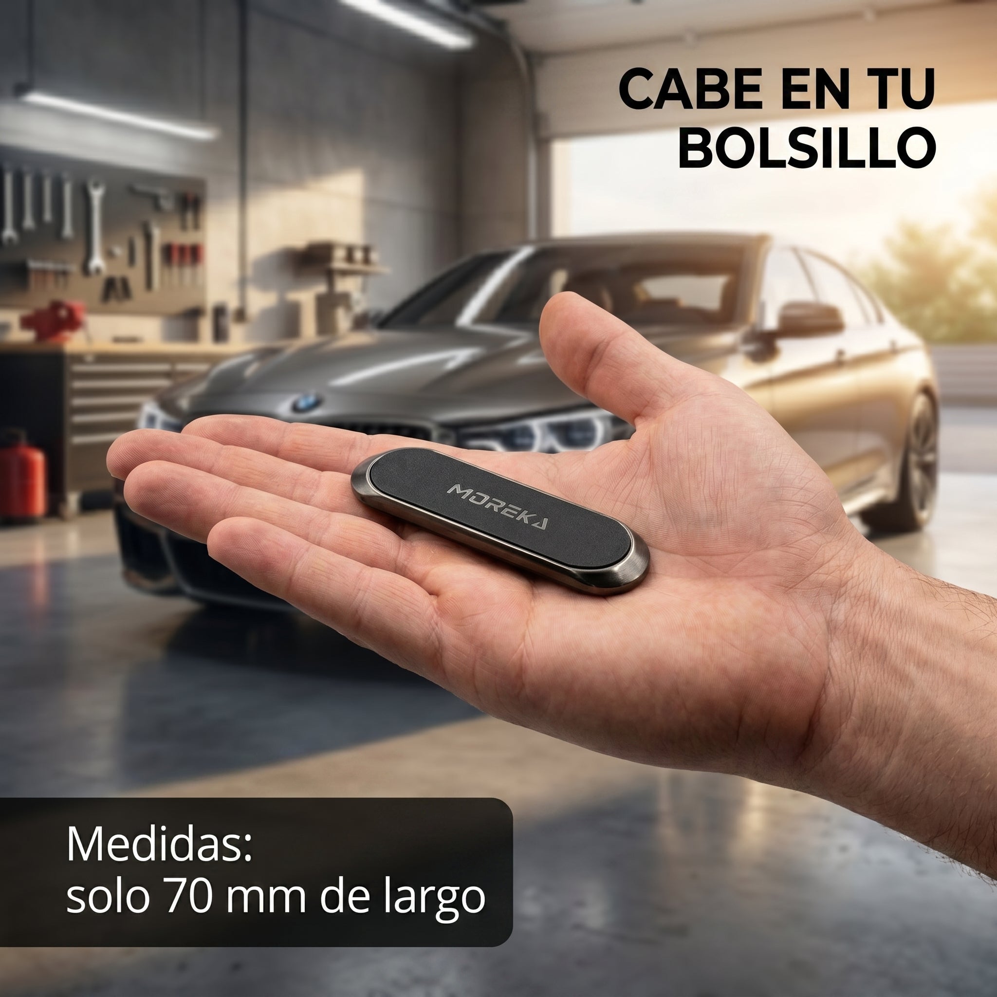 Soporte Magnético para Auto Moreka ZJ-017 Sujeción Fuerte y Compacta para Celular en Coche