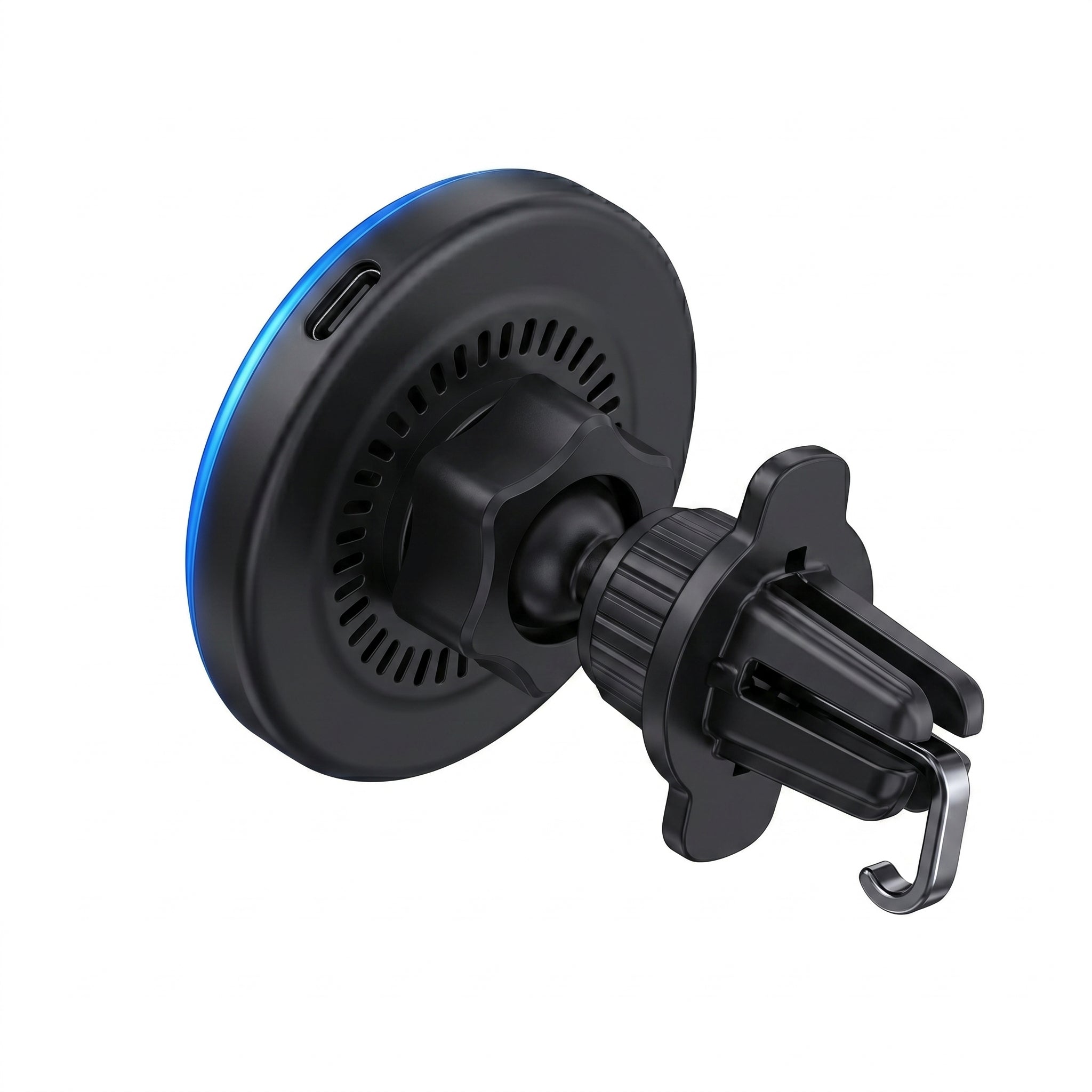 Cargador Inalámbrico Magnético para Auto Moreka ZJ-020 15W Soporte Ventilación Carga Rápida