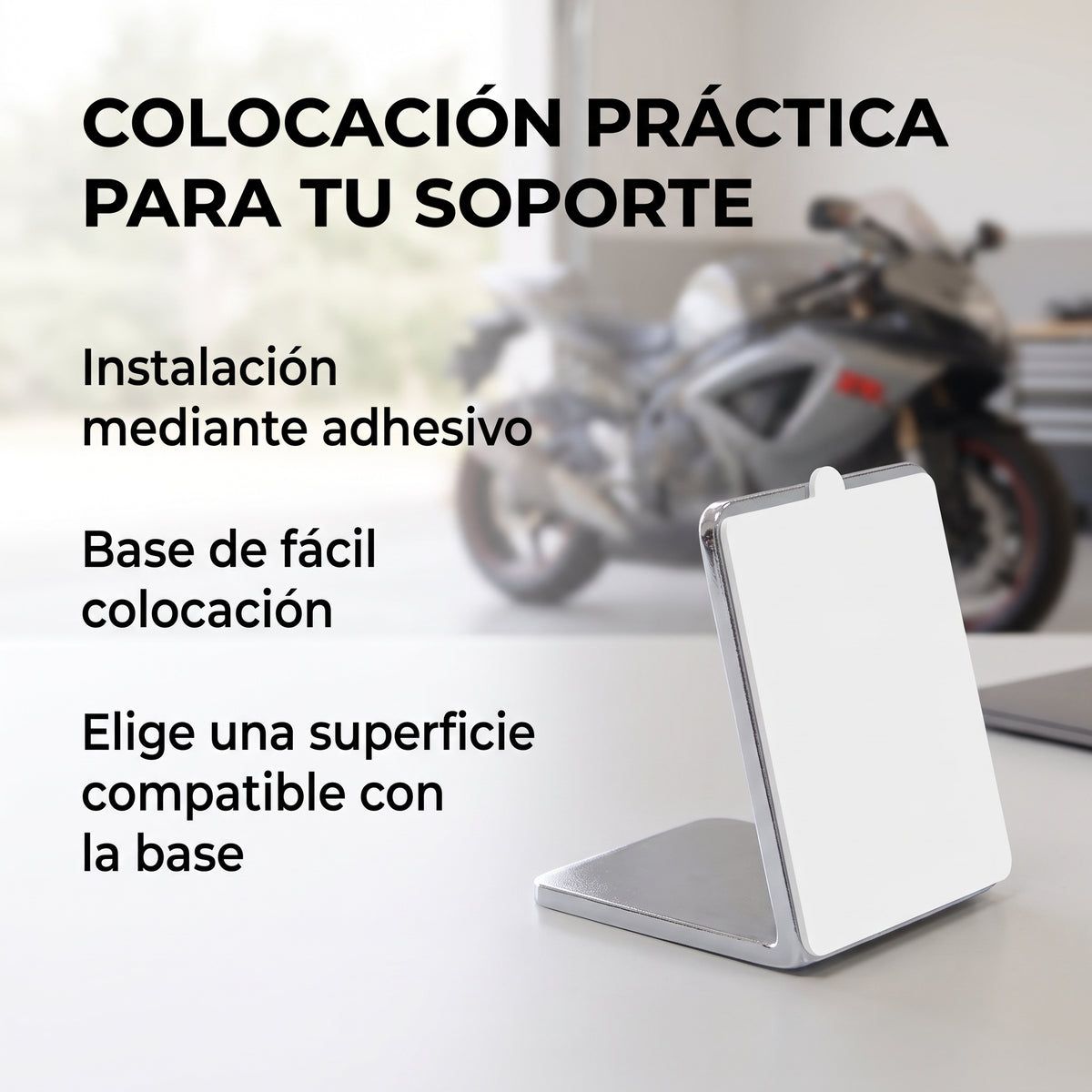 Soporte Magnético Moreka ZJ-028 para Moto y Bicicleta con 6 Imanes de Fijación
