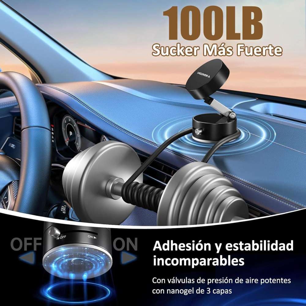 Soporte para Celular succión al vacío Magnético Moreka ZJ-008