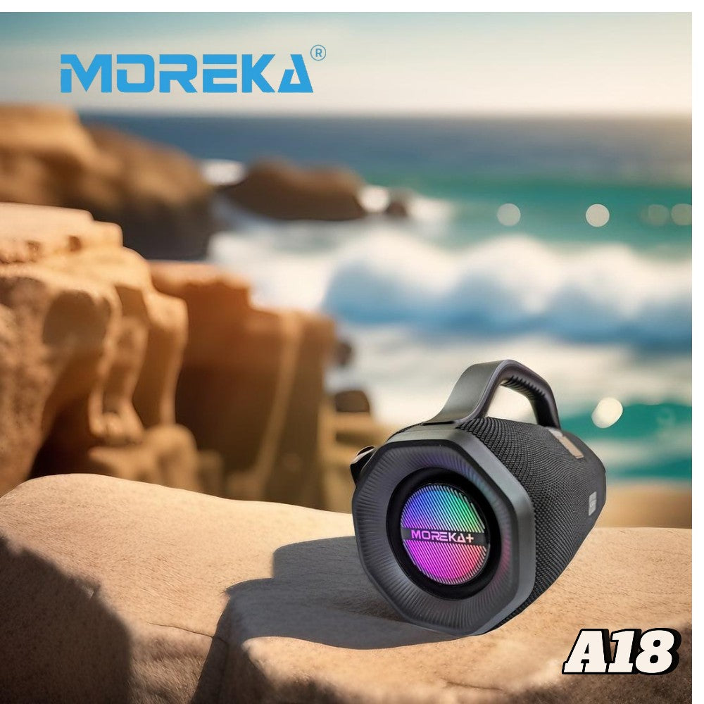 Bocina Moreka+ A18 70W, Bluetooth, TF Card, Radio FM, USB Contra Agua IPX6