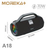 Bocina Moreka+ A18 70W, Bluetooth, TF Card, Radio FM, USB Contra Agua IPX6