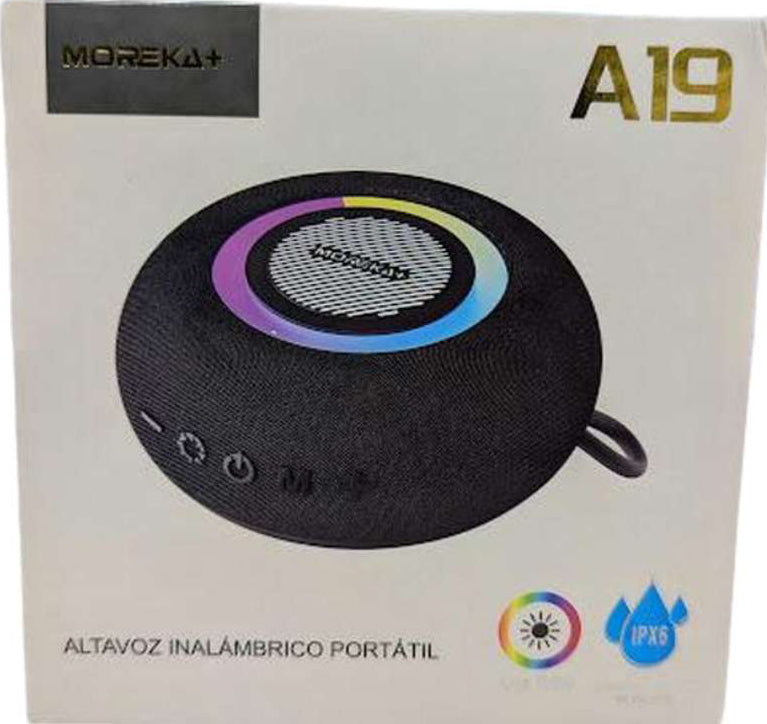 Bocina Moreka A19 16W 2400mAh Bluetooth, TF Card, Radio FM, USB Contra Agua IPX6