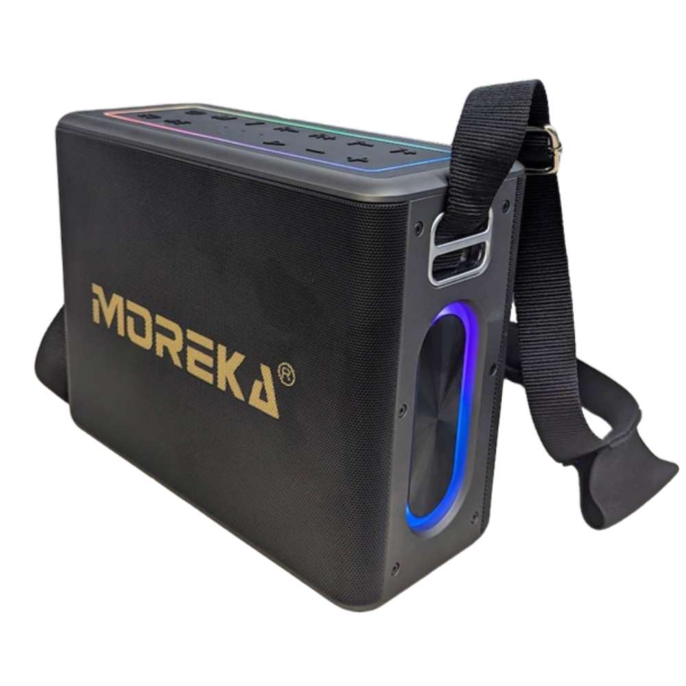 Bocina Moreka A27 120W 1200mAh 12 hrs de bateria Bluetooth, Contra Agua IPX5
