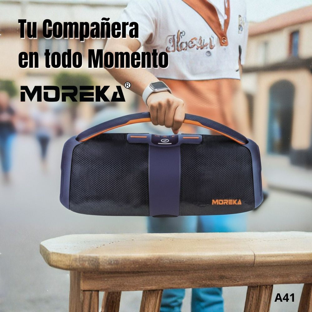 Bocina Moreka A41 70W 35W+35W 5000mAh 9hrs de bateria Bluetooth IPX6