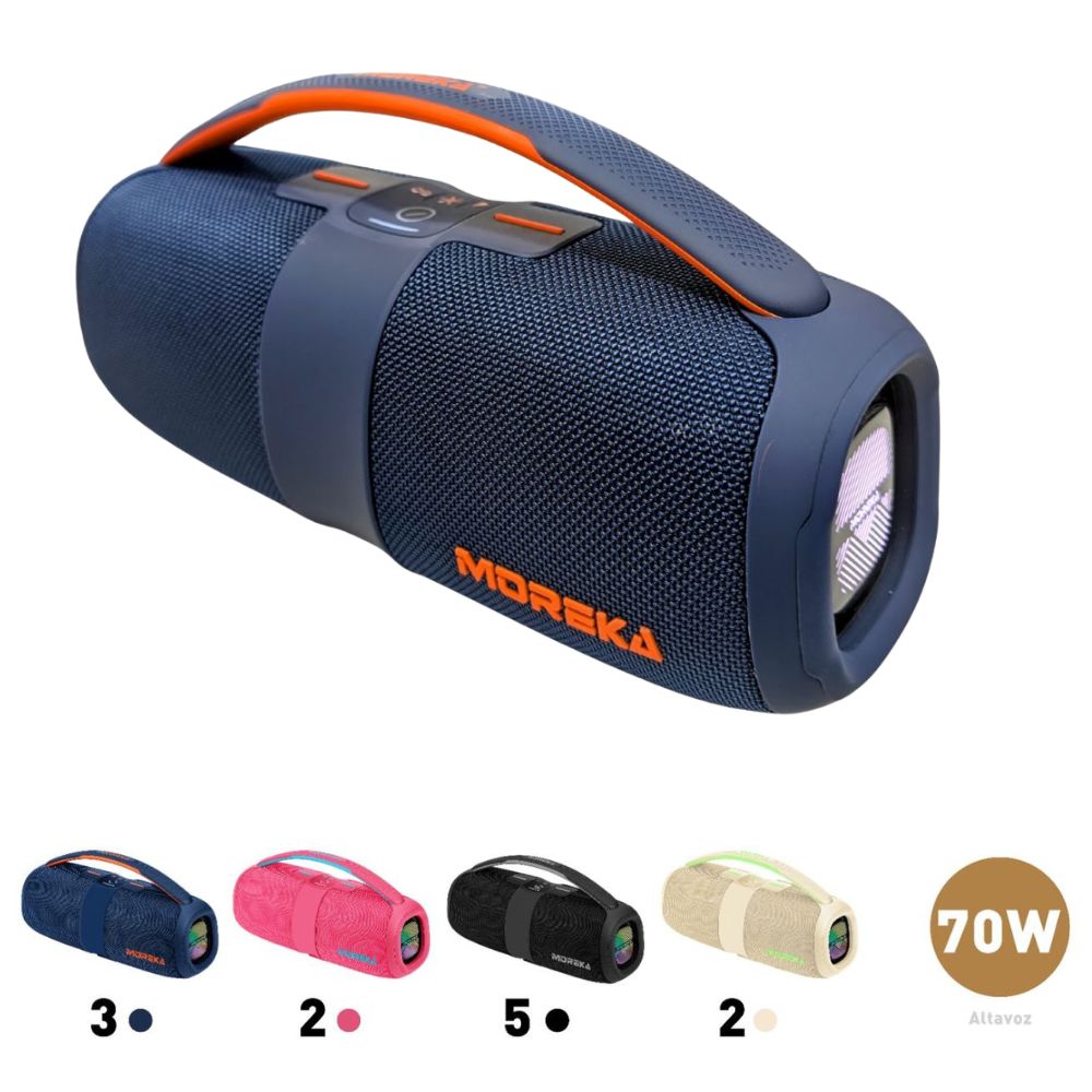 Bocina Moreka A41 70W 35W+35W 5000mAh 9hrs de bateria Bluetooth IPX6
