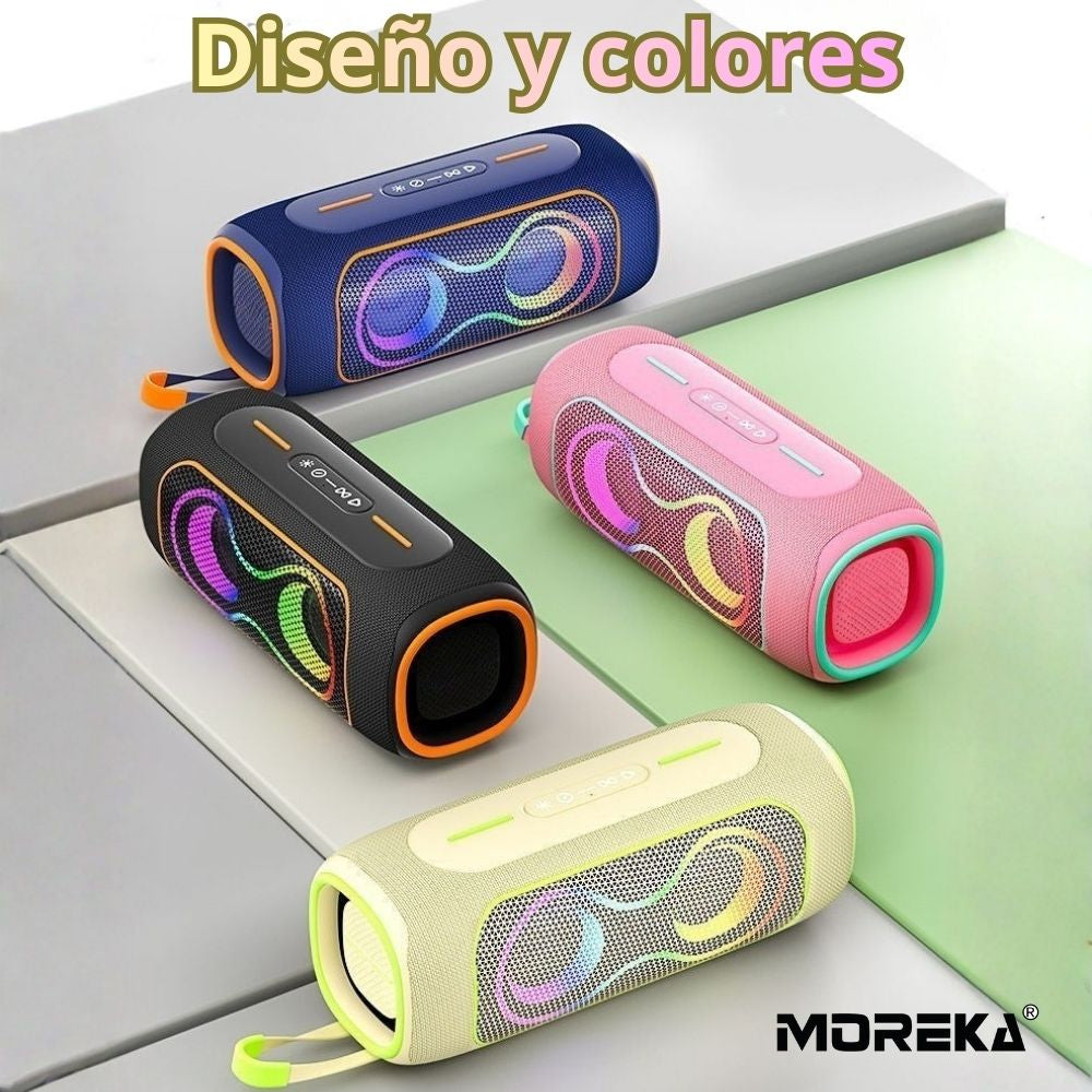 Bocina Moreka A47 70W 25W*2+10W 5000mAh 5hrs de bateria Bluetooth IPX6