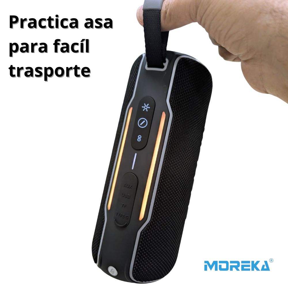 Bocina Moreka A51 30W 15W*2 3600mAh 8hrs de bateria Bluetooth IPX6