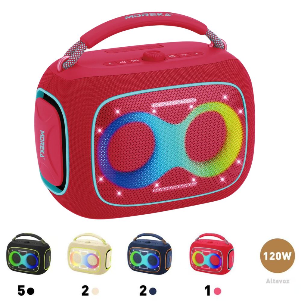 Bocina Moreka A55 120W 12000mAh 8hrs de bateria Bluetooth IPX6