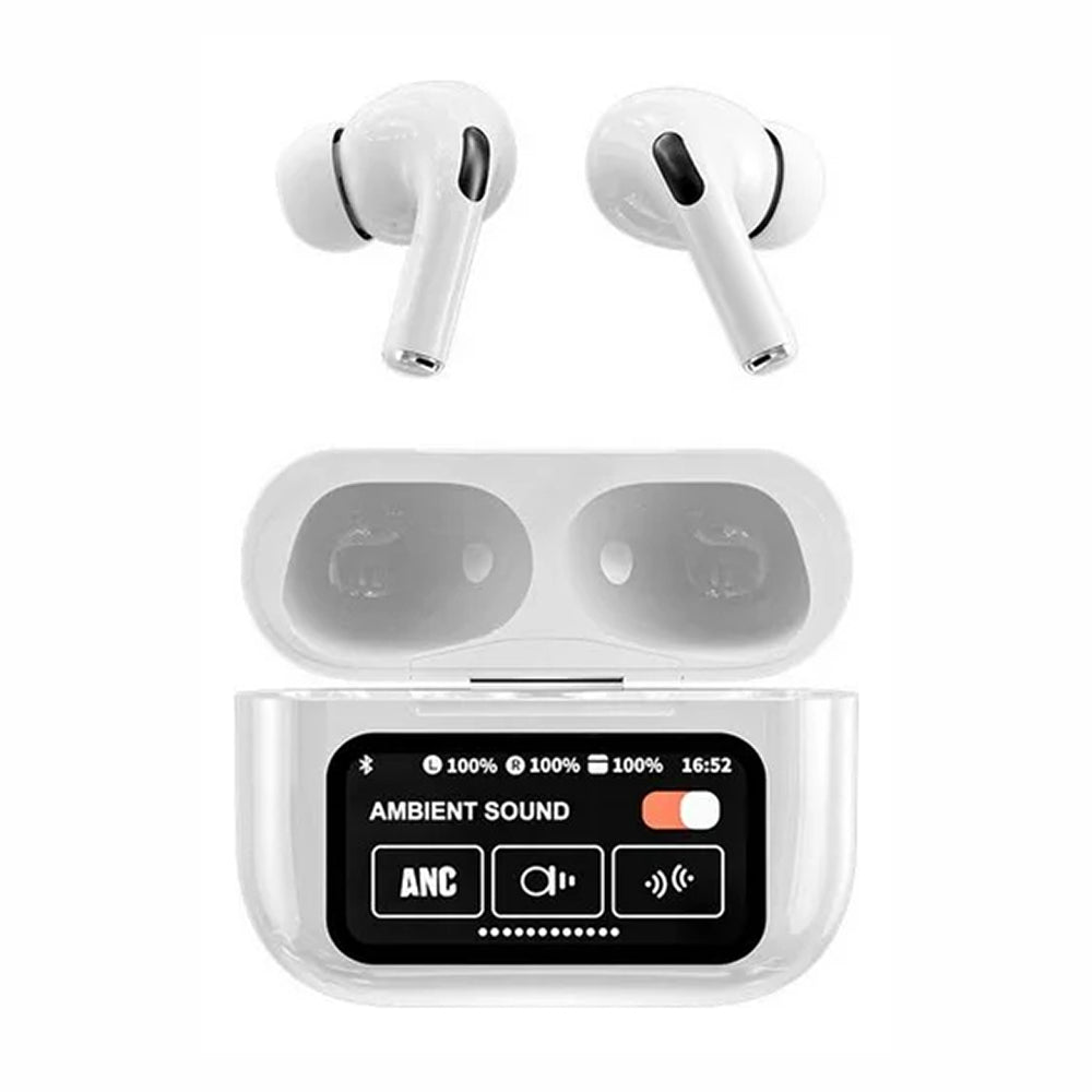 Audífonos Bluetooth Anc A9pro Cancelación Ruido Lcd Táctil