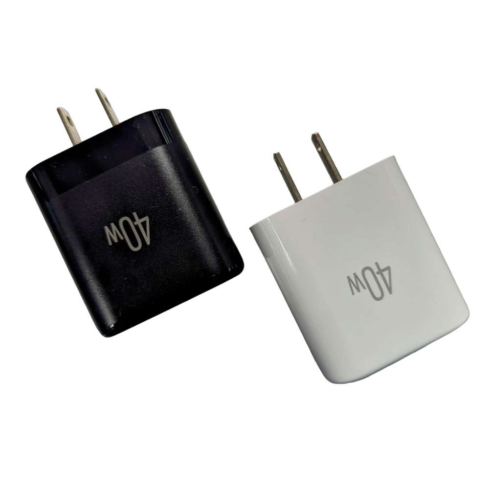 Cargador 40W Moreka AC110 2 puertos PD20W y QC 3.0 20W Cable C-C 1M