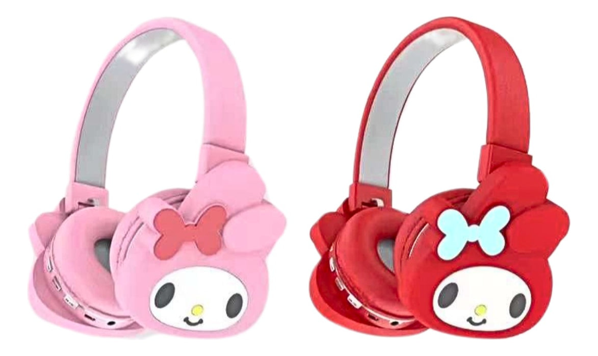 Audífonos Diadema Bluetooth My Melody Sanrio Inalámbrico Plegable
