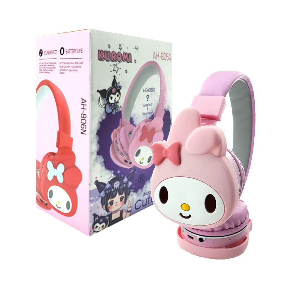 Audífonos Diadema Bluetooth My Melody Sanrio Inalámbrico Plegable