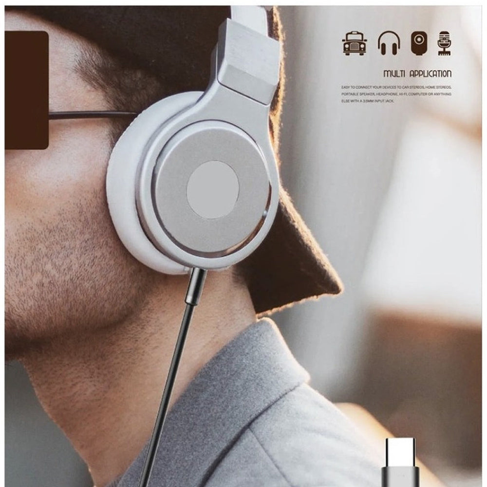 Convertidor tipo C a 3.5mm Auxiliar Audio AU-10 1M