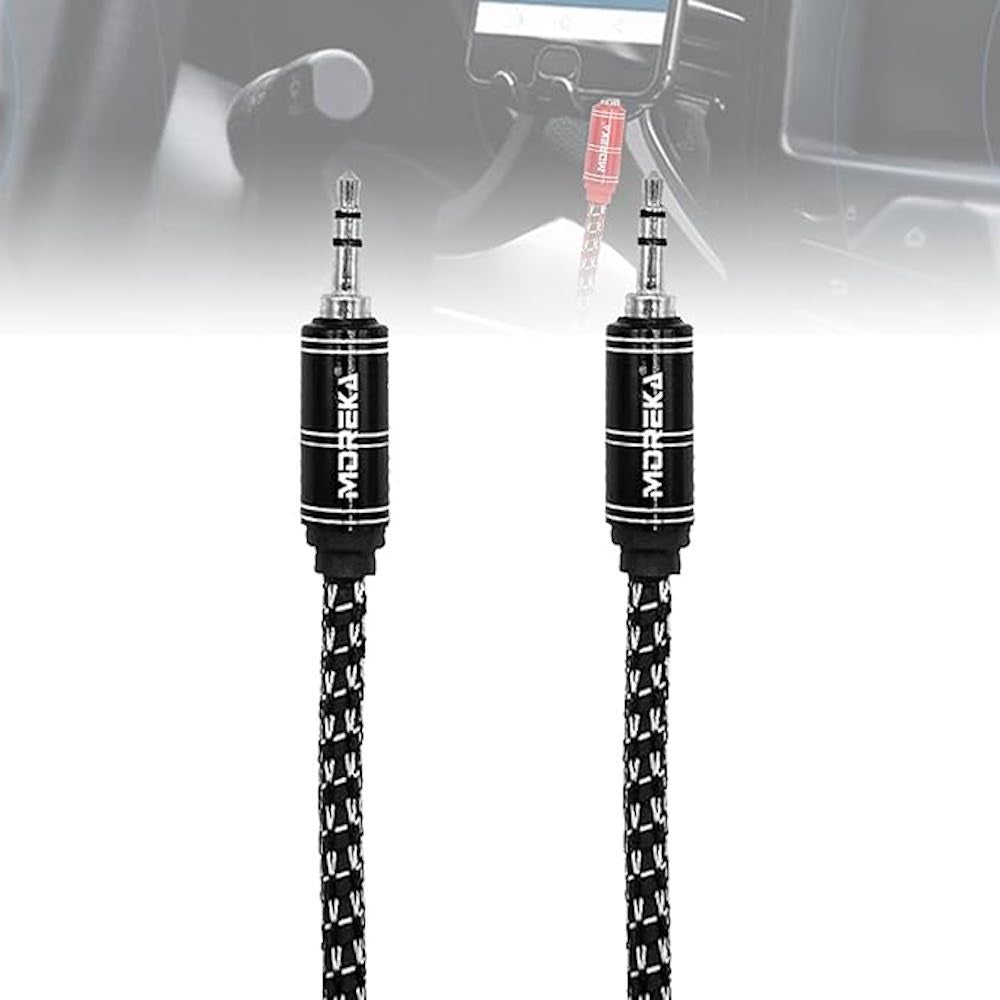 Cable De Audio, Moreka AU-03, Auxiliar 3.5, 1500mm, Reforzado
