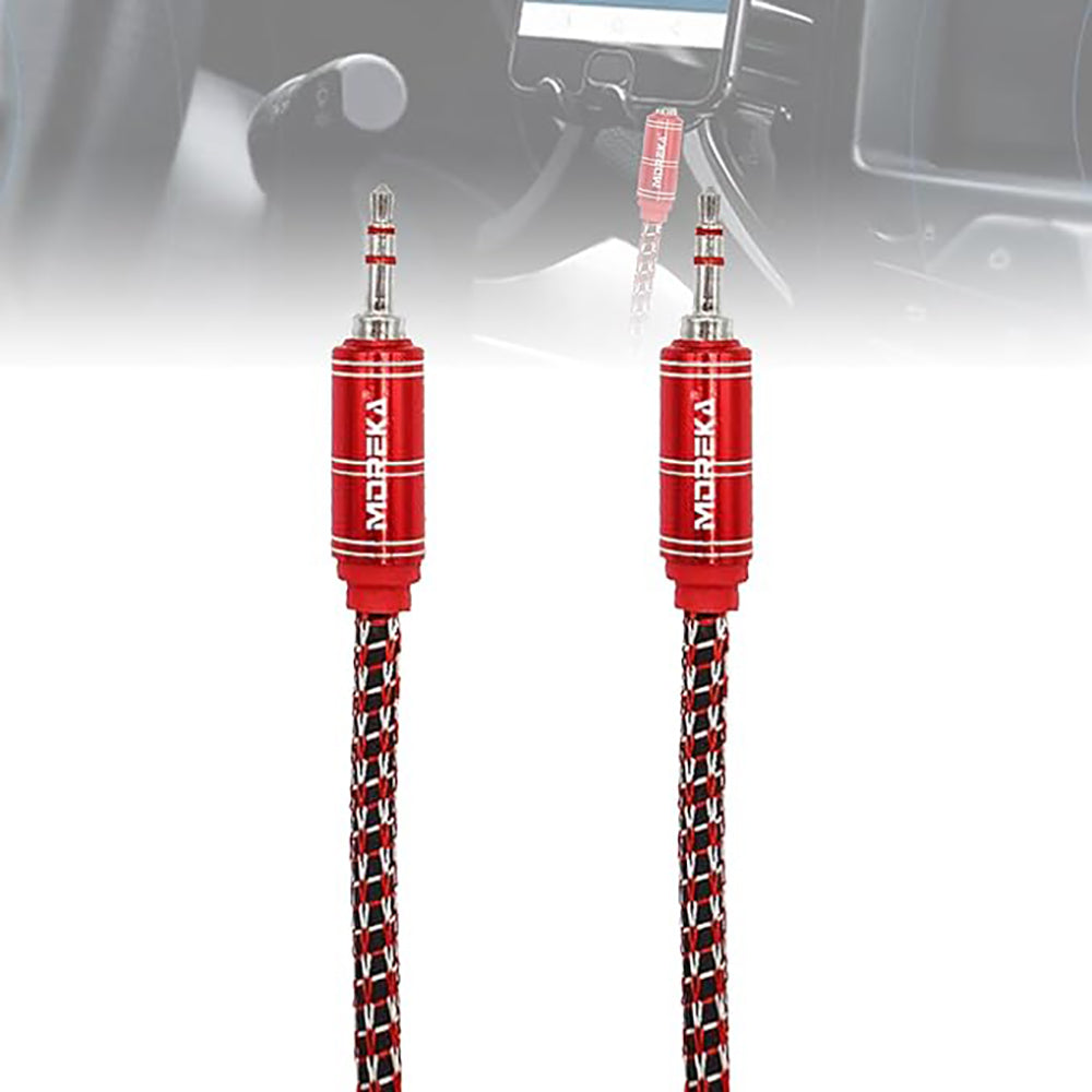 Cable De Audio, Moreka AU-03, Auxiliar 3.5, 1500mm, Reforzado