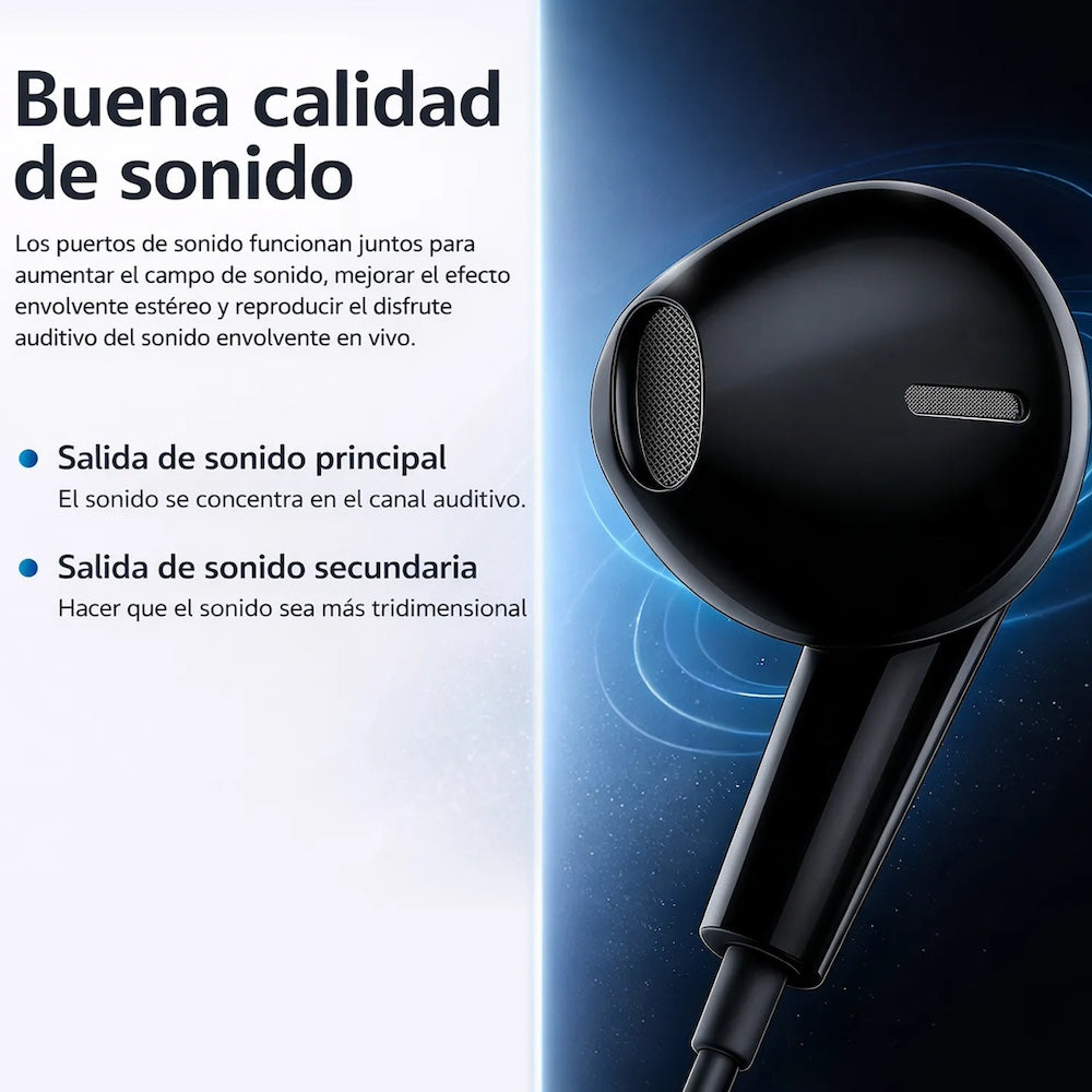 Audífonos Moreka M-930, Alámbricos, Manos Libres, Control de play/pausa Jack 3.5mm (Copia)