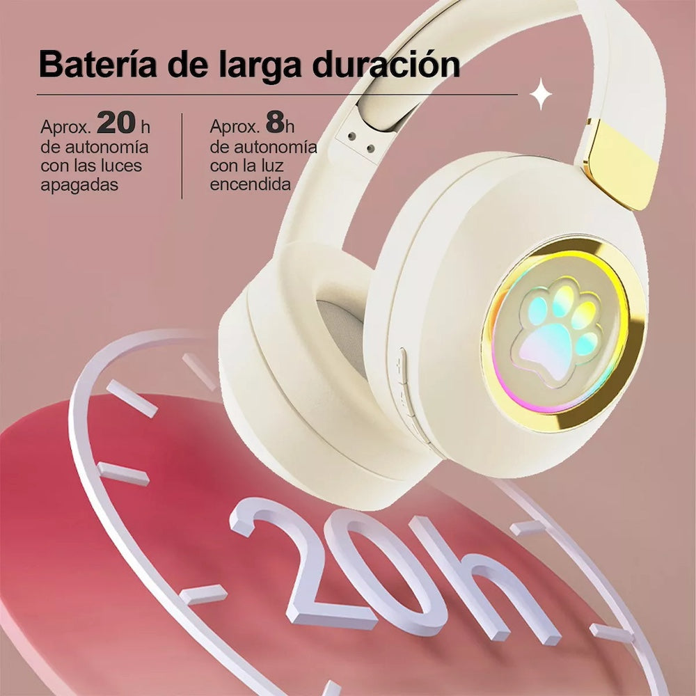 Audífonos Diadema Bluetooth Moreka BL014 Inalámbrico Plegable