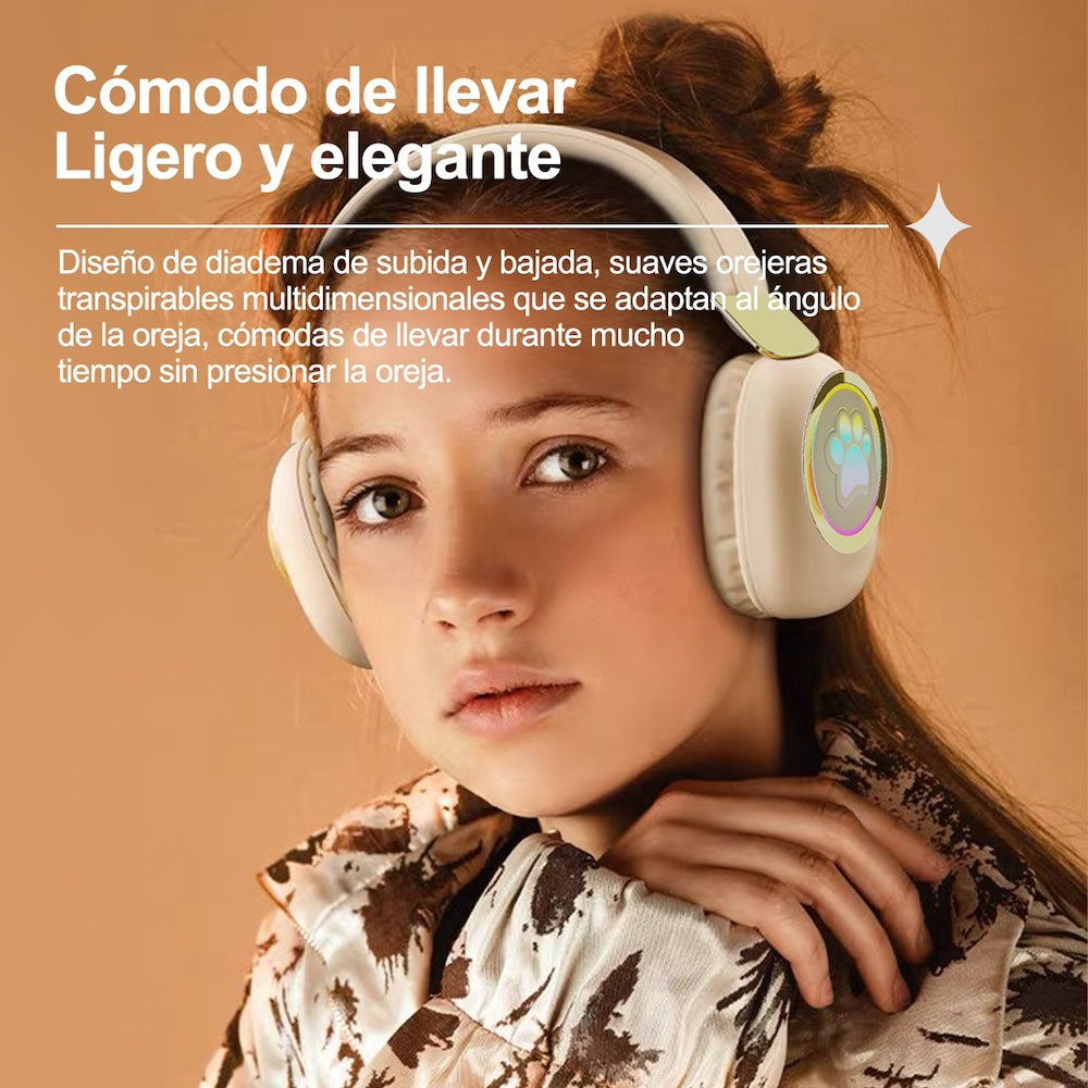 Audífonos Diadema Bluetooth Moreka BL014 Inalámbrico Plegable