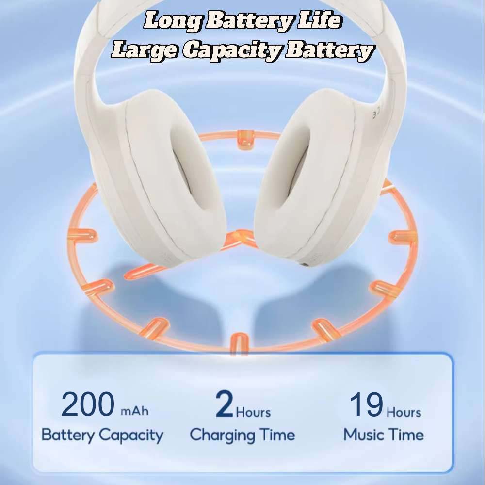 Audífonos Bluetooth V5.4 Moreka BL017 200mAh 40mm Cancelación de Ruido