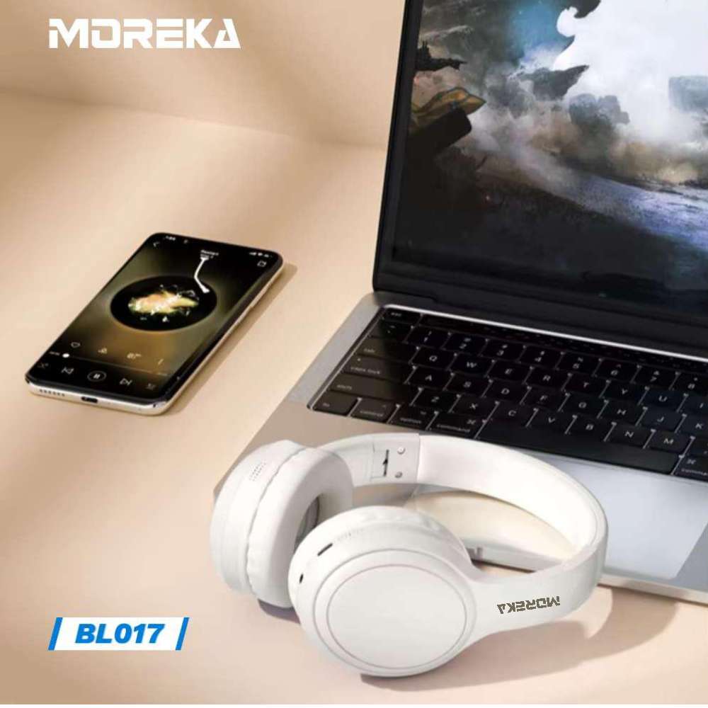 Audífonos Bluetooth V5.4 Moreka BL017 200mAh 40mm Cancelación de Ruido