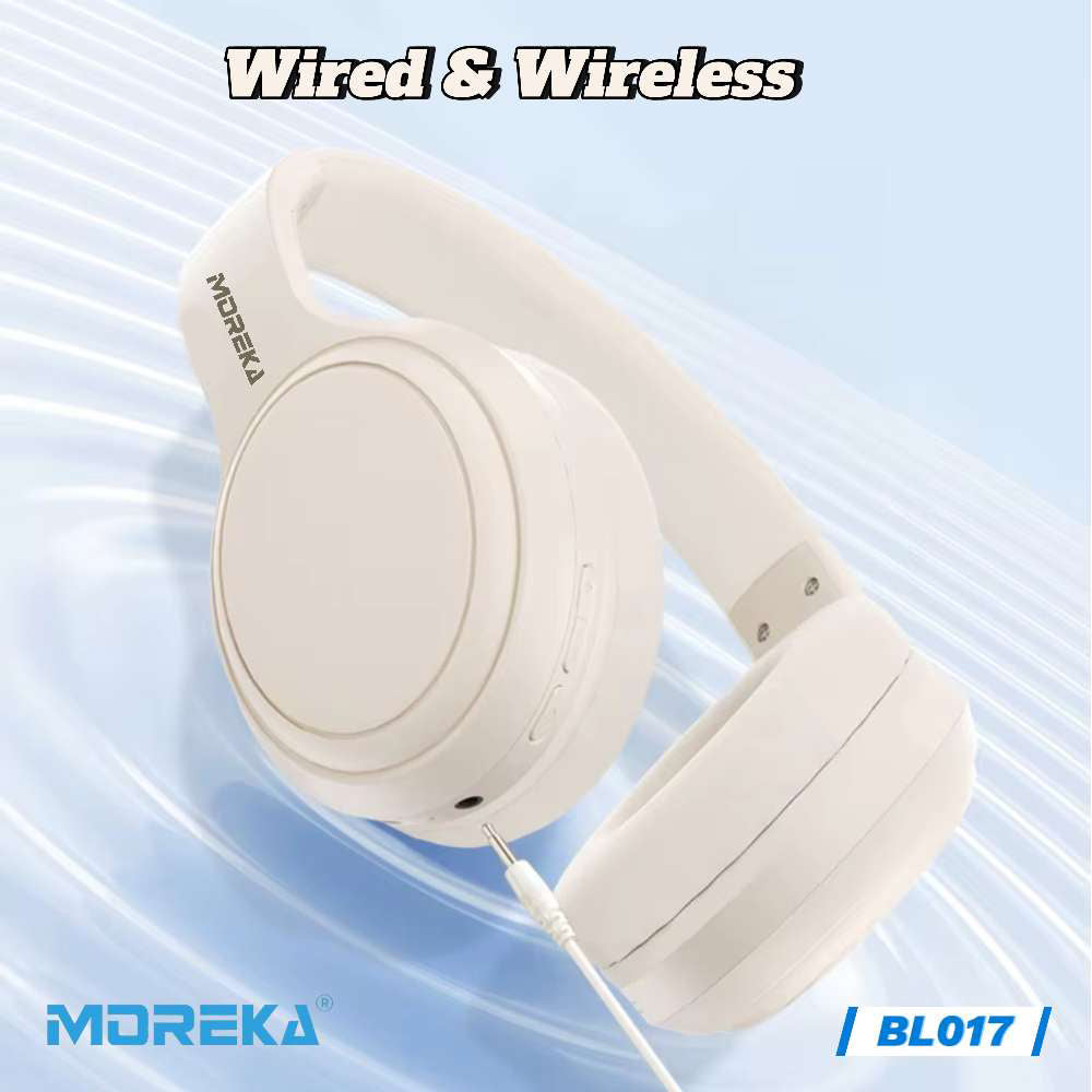 Audífonos Bluetooth V5.4 Moreka BL017 200mAh 40mm Cancelación de Ruido