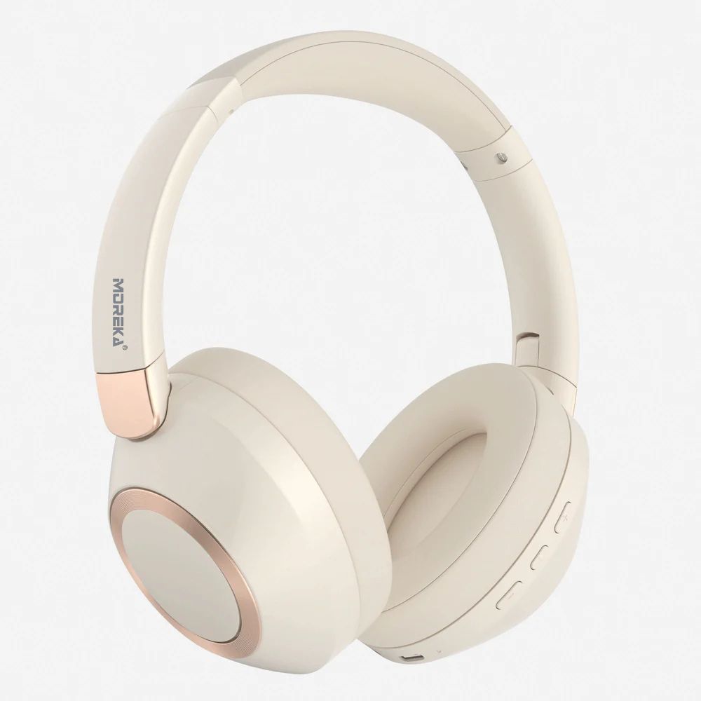 Audífonos Bluetooth 5.4 Moreka BL024 12 horas de musica AUX 3.5mm cancelación de Ruido