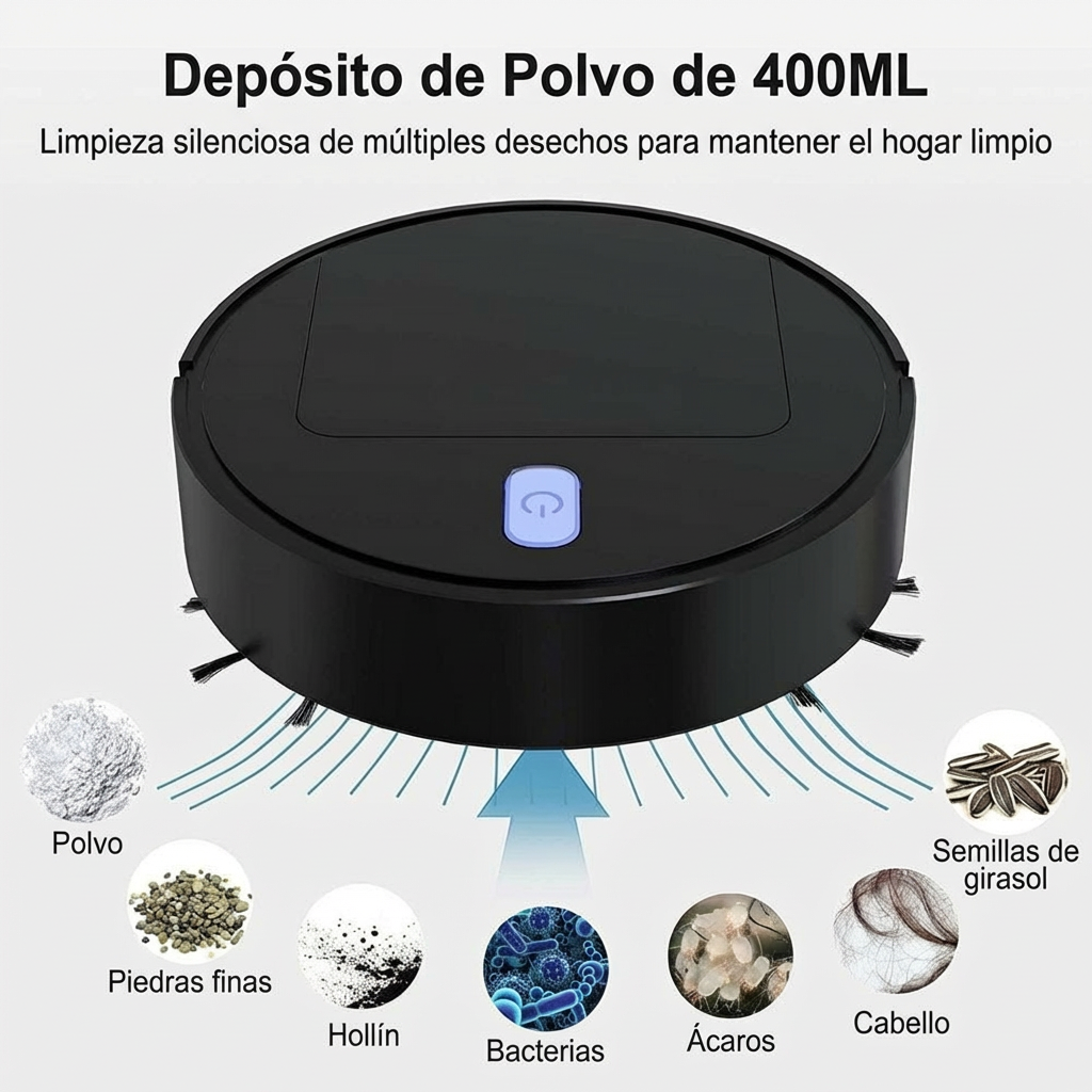 Robot Aspirador Blanco Bugu 1528A