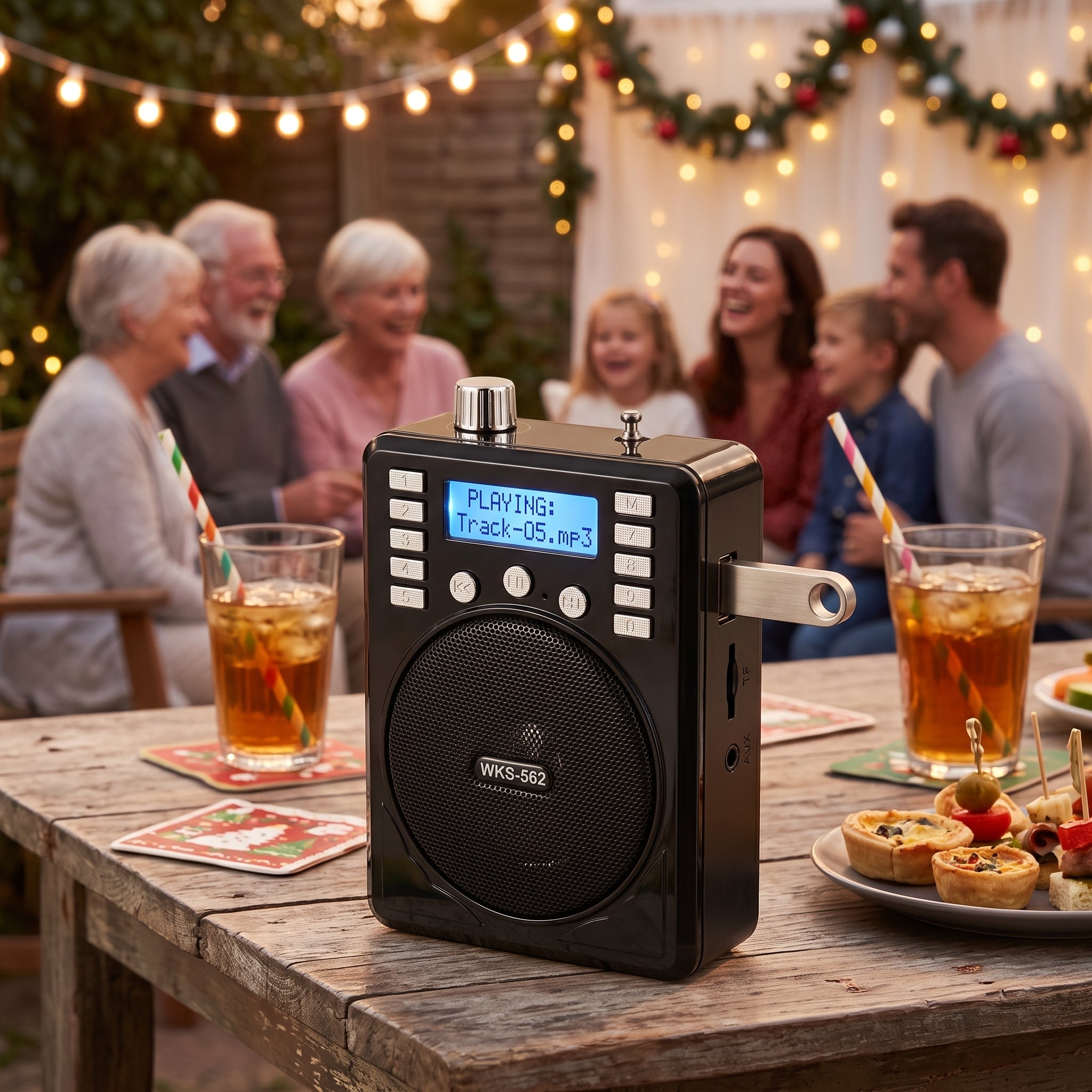 Bocina Radio Megáfono Multi-Función Büytiti WKS-562 USB, Micro SD y FM