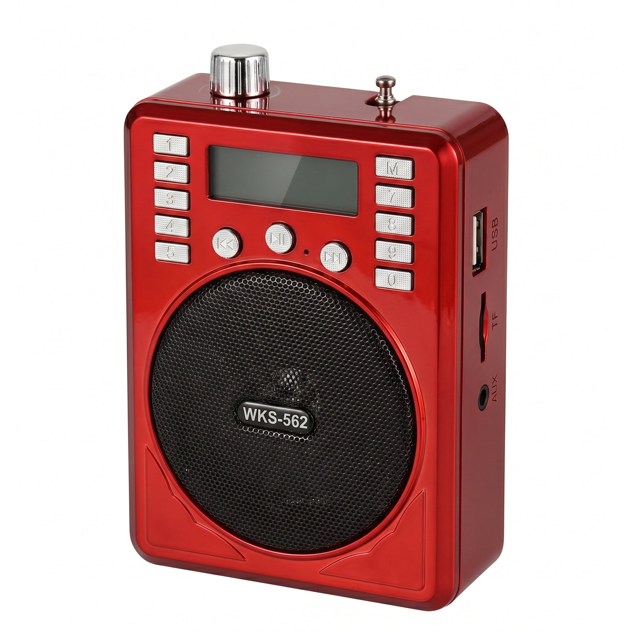 Bocina Radio Megáfono Multi-Función Büytiti WKS-562 USB, Micro SD y FM