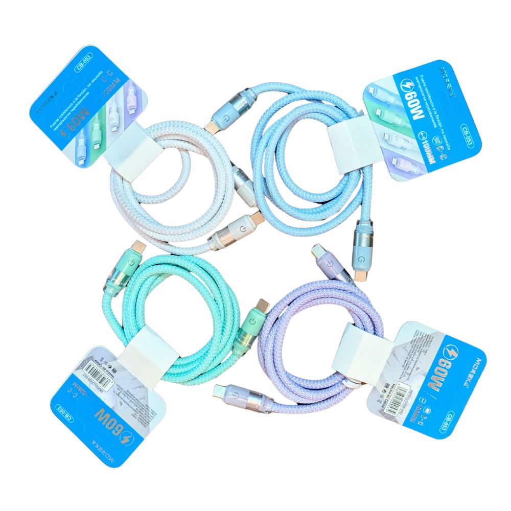 Cable Moreka Tipo C a C CB-053 60W carga rápida 1m