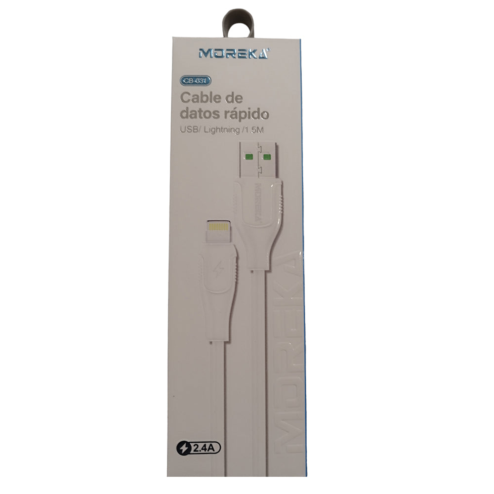 Paquete de 30 Cable Tipo Lightning CB-031 2.4A y Datos de 1.5 M