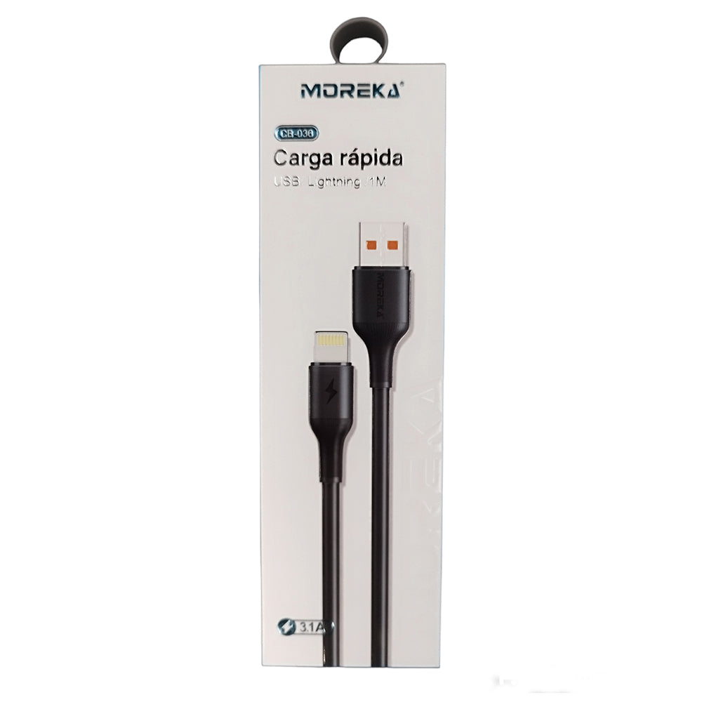 Cable Tipo Lightning CB-036 3.1 A y Datos de 1 M