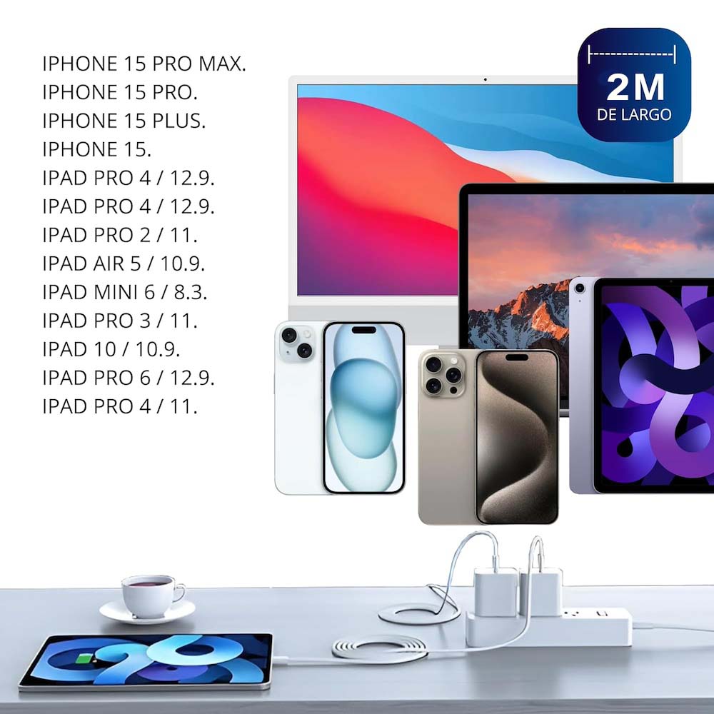 Cable Moreka Tipo C a C CB-43 45W carga rápida 2M