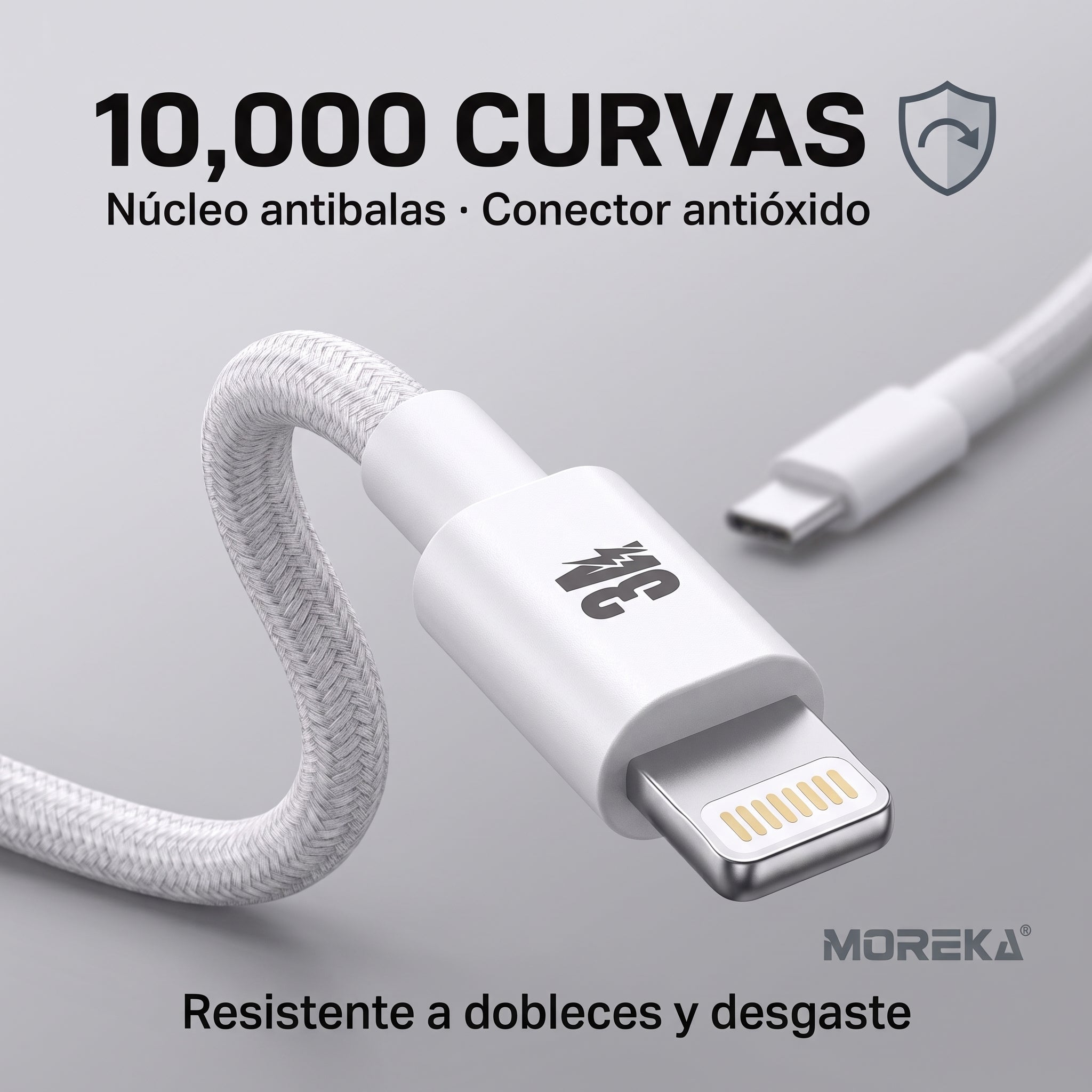 Cable Tipo-C a Lightning Moreka CB-47 27W
