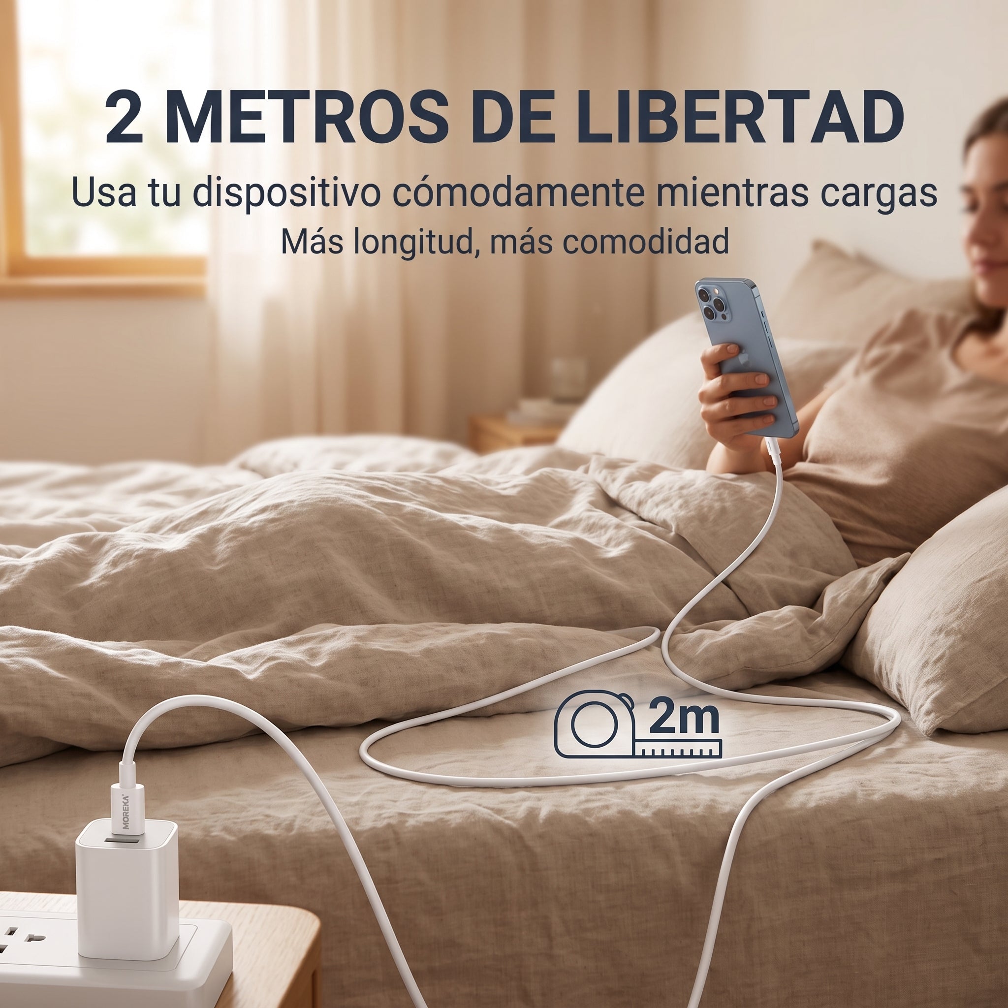 Cable Tipo-C a Lightning Moreka CB-47 27W