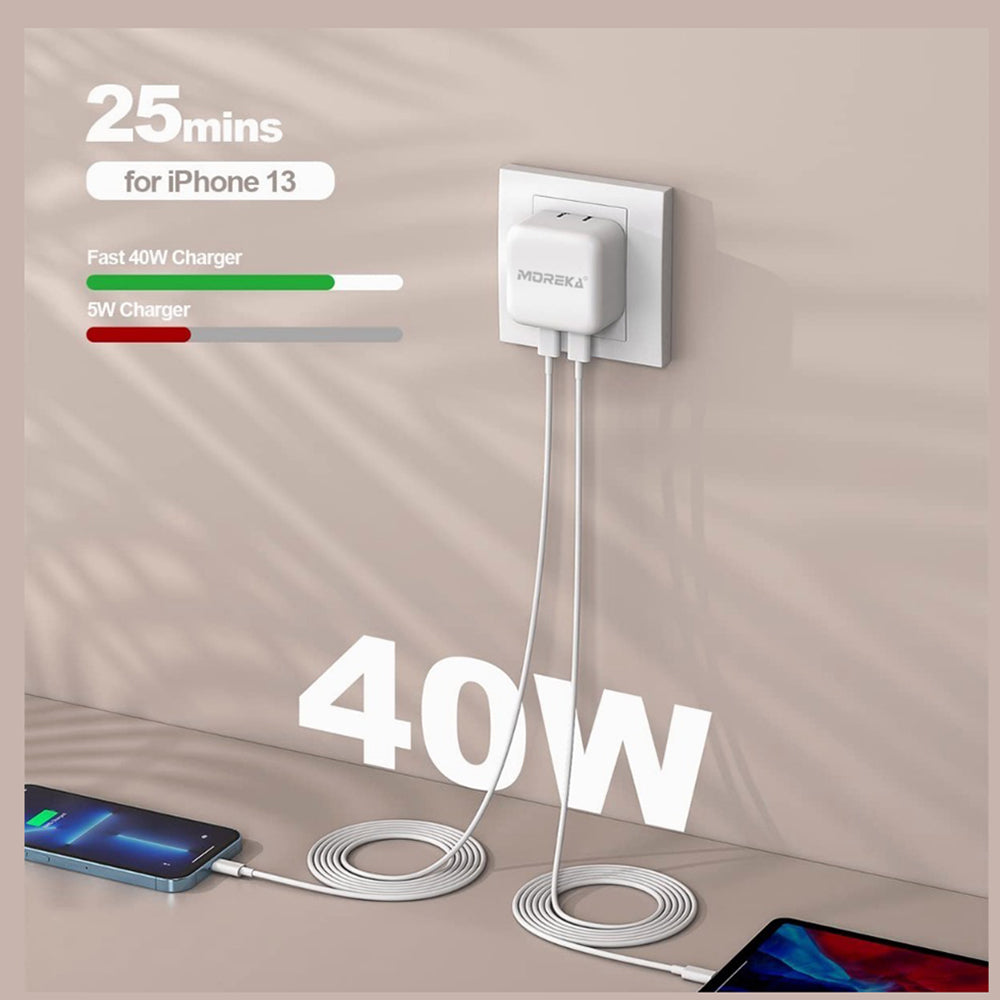 Turbo Cargador Moreka CC23 Puertos C C Cabe IP 1M