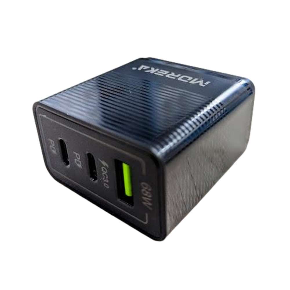 Turbo Cargador 68W 3 puertos C1 22.5W C1 22.5W QC 3.0 23W Cable C CC25