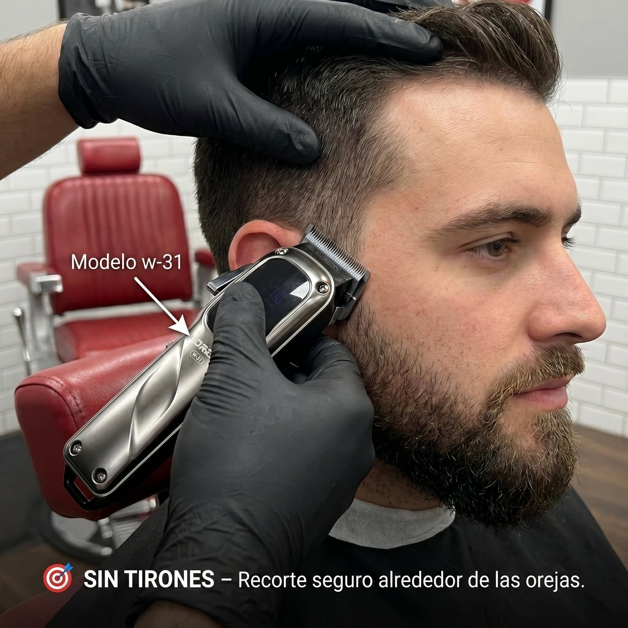 MAQUINILLA CON CUCHILLA AJUSTABLE Profesional B Carga - Moreka Modelo W-31