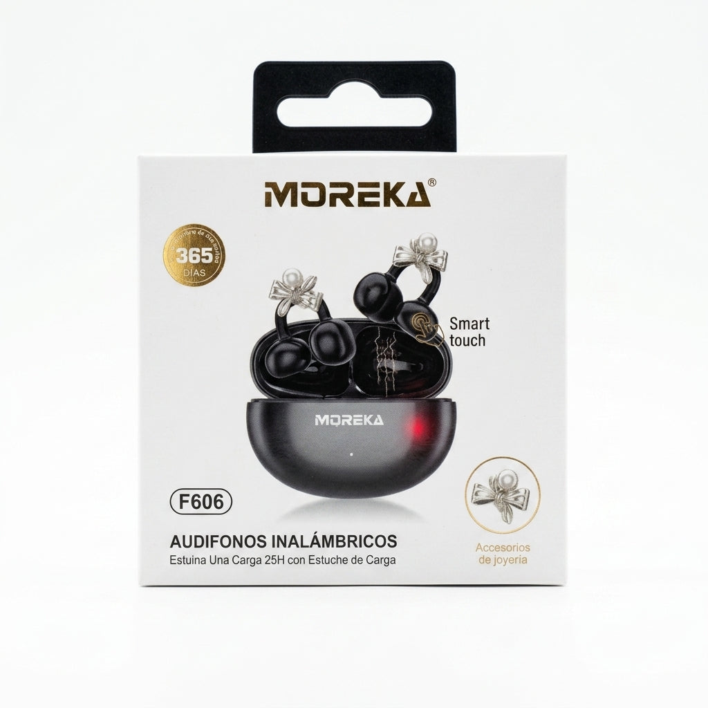 Audífonos Inalámbricos MOREKA E606  Sonido Hi-Res y control táctil