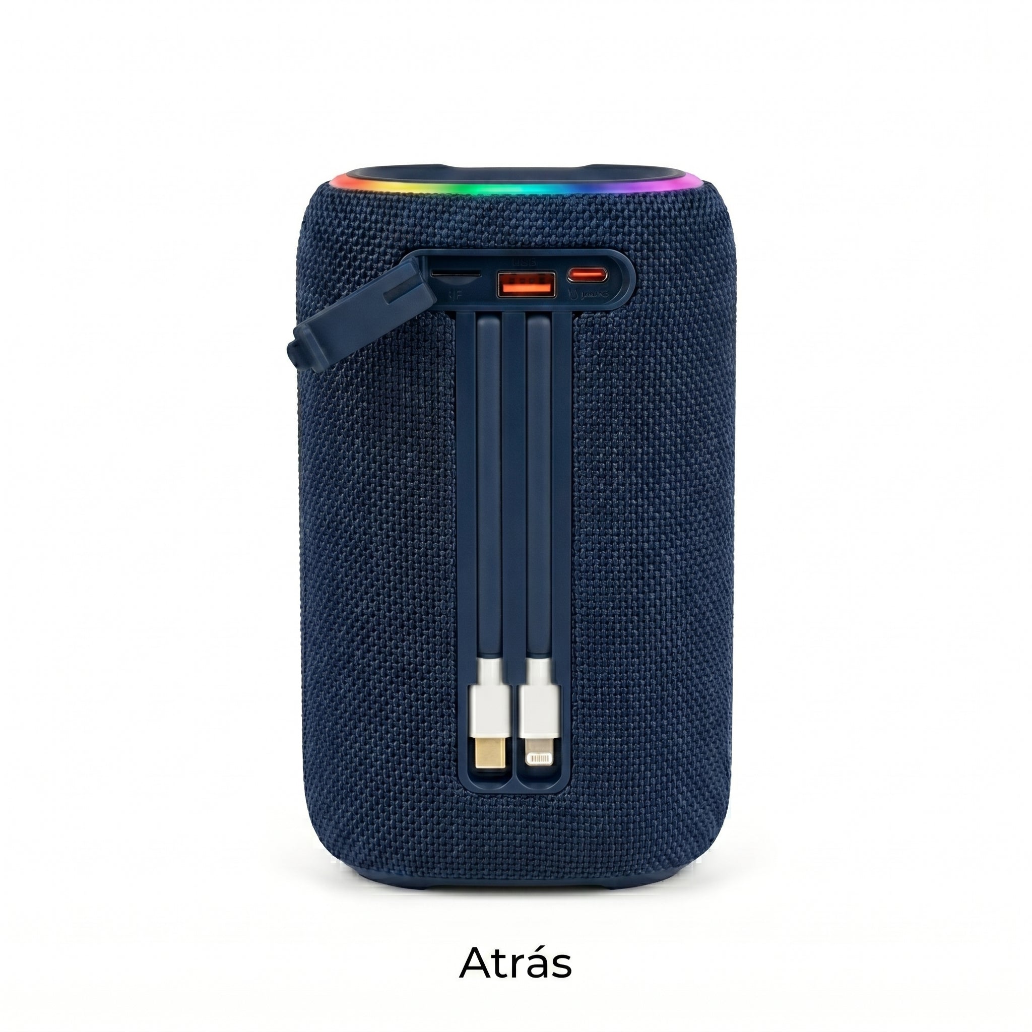 Altavoz Inalámbrico Moreka 442 20W con Batería 10000mAh  46 Horas de Reproducción TWS Estéreo Luz RGB Power Bank y Entrada para Tarjeta TF