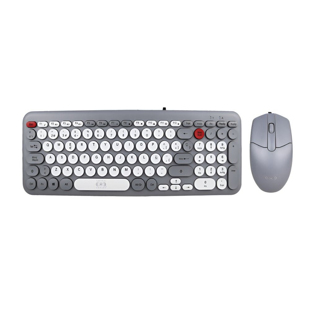 Combo Teclado Y Mouse Alámbrico Usb Español Windows Laptop CE-WD680