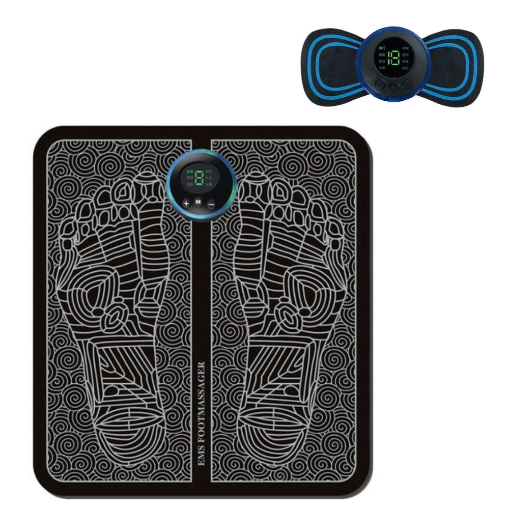 Masajeador Eléctrico Pies Cuello Espalda Cuerpo Portátil Recargables