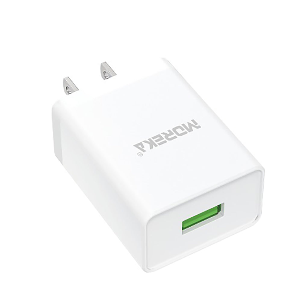 Cargador Moreka MR1275 2.1A, 10W Carga Rapida