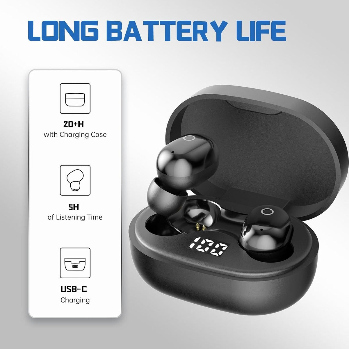 Audífonos Bluetooth Moreka E308 200mAh 5.3