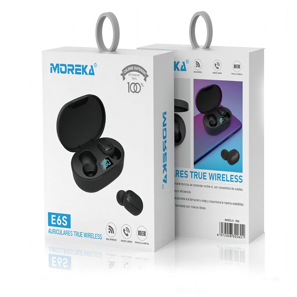Audífonos Bluetooth 5.0 Moreka E6S TWS Táctil