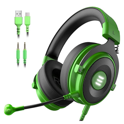 Diadema Gamer EKSA E900 PRO micrófono, auriculares con cable para PC, Xbox PS4, PS5, Switch, micrófono con cancelación de ruido