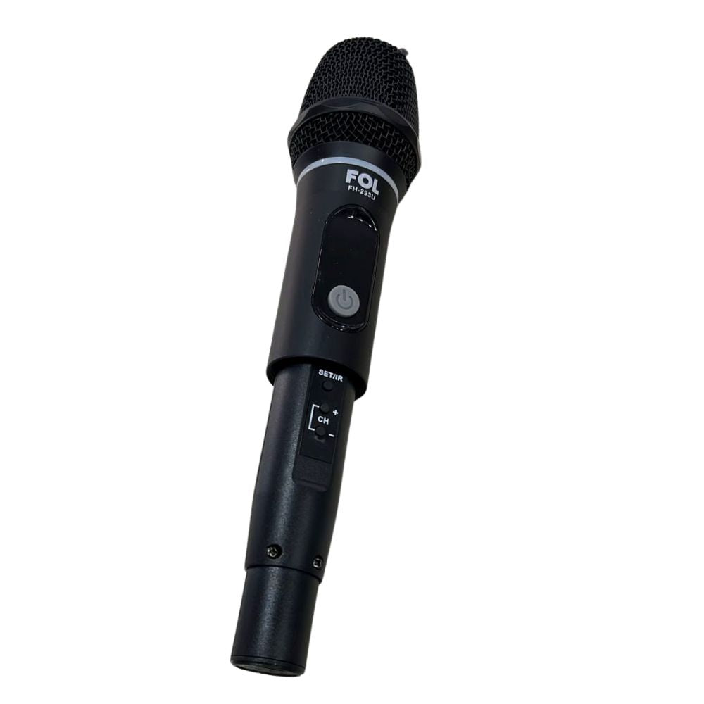 Micrófono Inalámbrico con Transmisor 28W conector 6.3mm 1200mAh FOL FH-293U