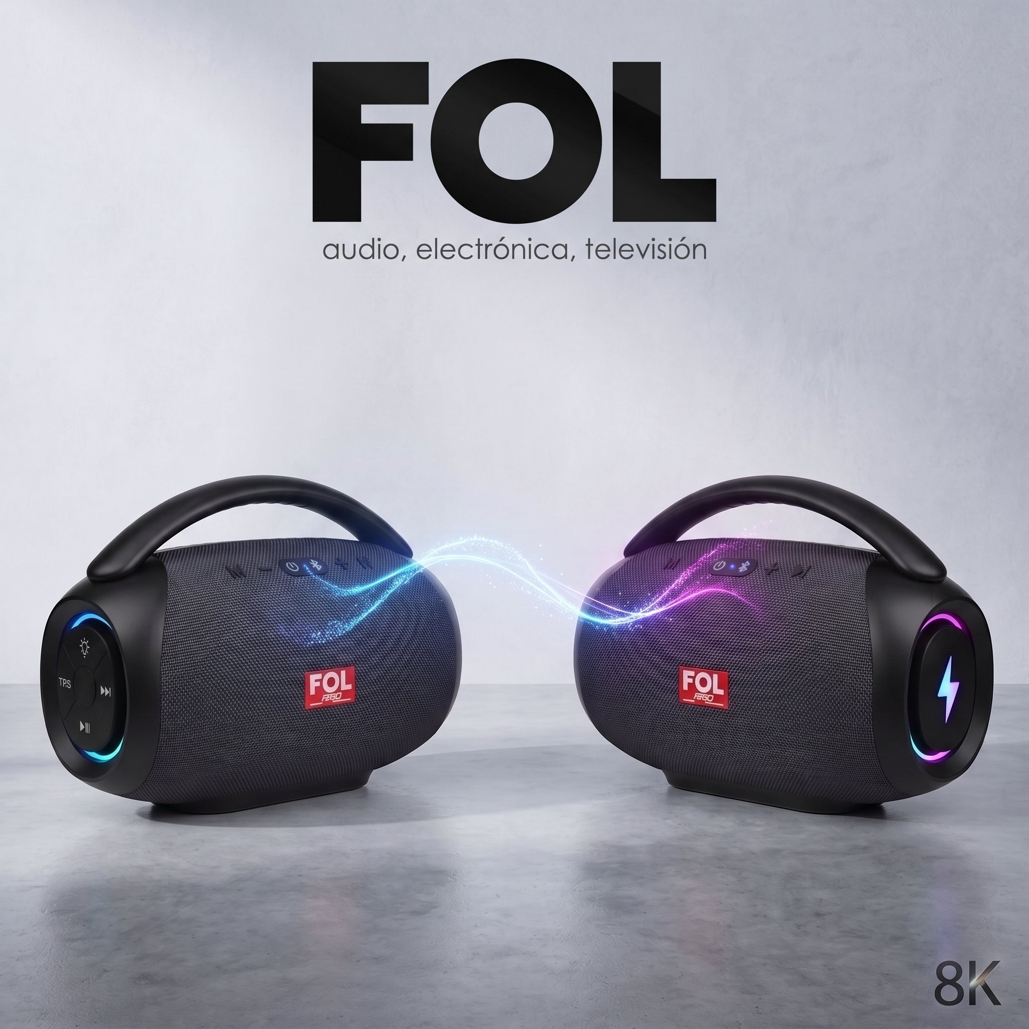 Bocina TWS Recargable Portátil FOL FS-R219: Sonido 50W